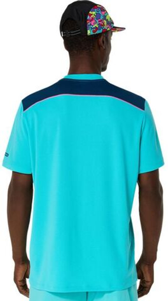 Мужская теннисная футболка Asics Padel Court Short Sleeve - небесный