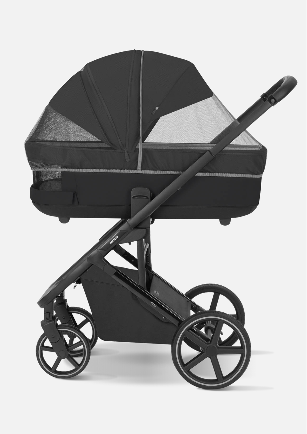 Carrello Коляска 2 в 1 Alfa (Rock Black 2025)