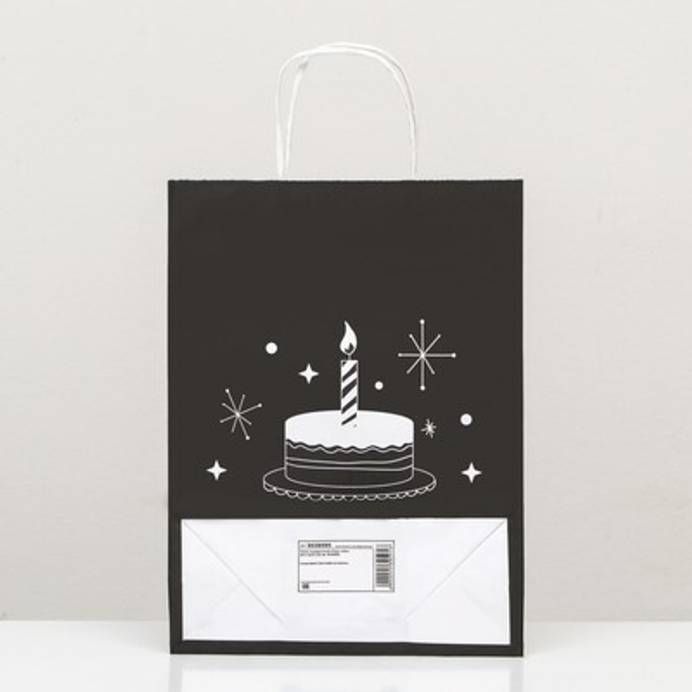 Пакет подарочный «Торт тебе», 24 х 10,5 х 32 см, 1 шт
