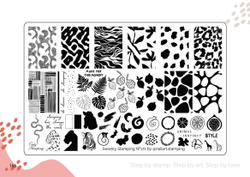 Пластина Swanky Stamping 171, большая 14,5*9,5см