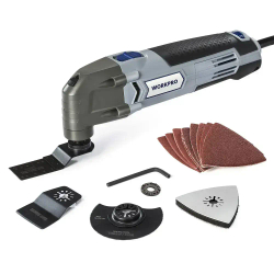 Осциллирующий многофункциональный инструмент 300 Вт, 6 регулируемых скоростей с аксессуарами 16 шт