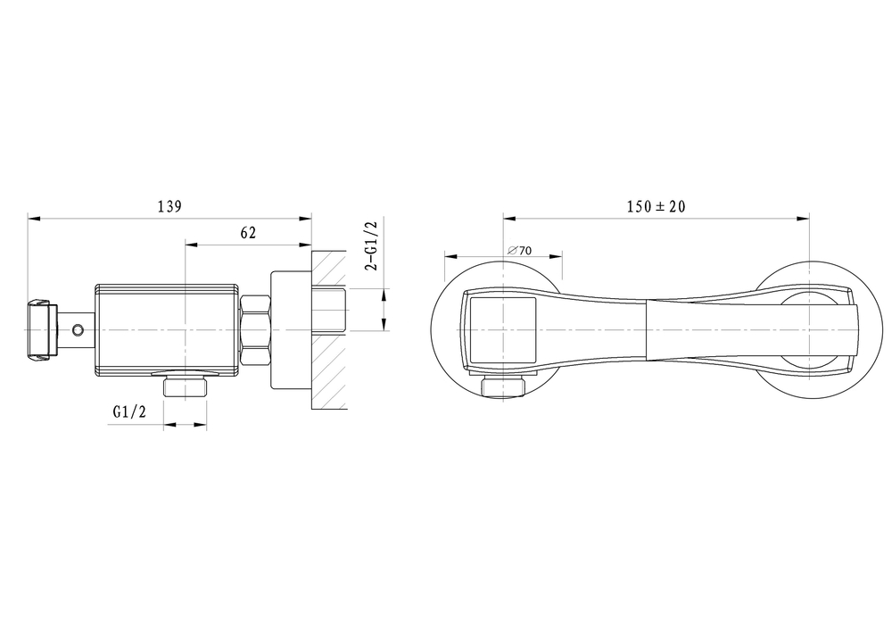 Смеситель для душа WONZON & WOGHAND TRIUMPH, Хром (WW-564101-CR)