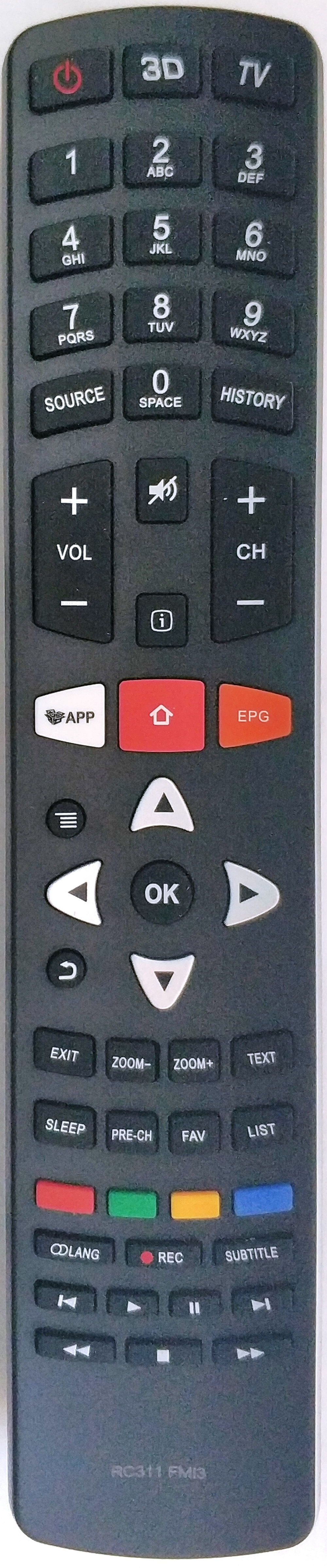 Пульт для TCL / Telefunken/Thomson RC311FMI3, RC311 FM13