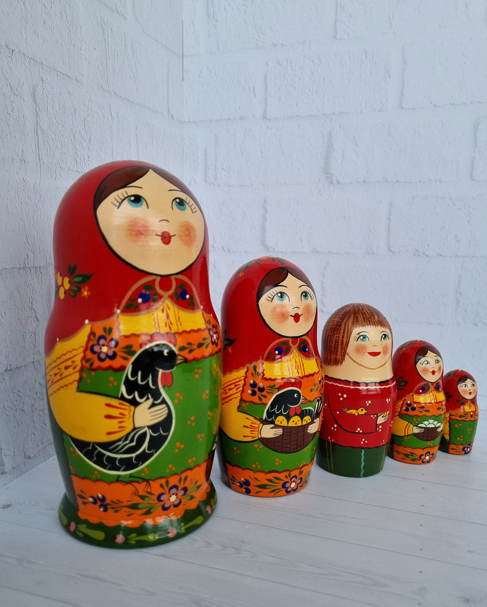 Матрешка "с курочкой" традиция 5мест