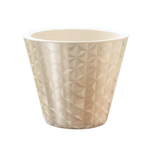 Кашпо "Грани" (5л.) Цв. Кремовый (фольга)