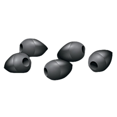 Бусинка мягкая Nautilus Knot Beads 03-01110583  10шт Чёрные