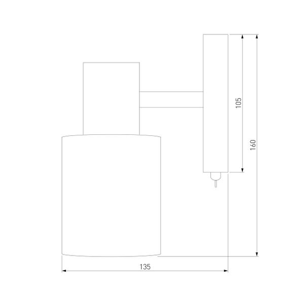 Спот Eurosvet Corso 20089/1 бронза
