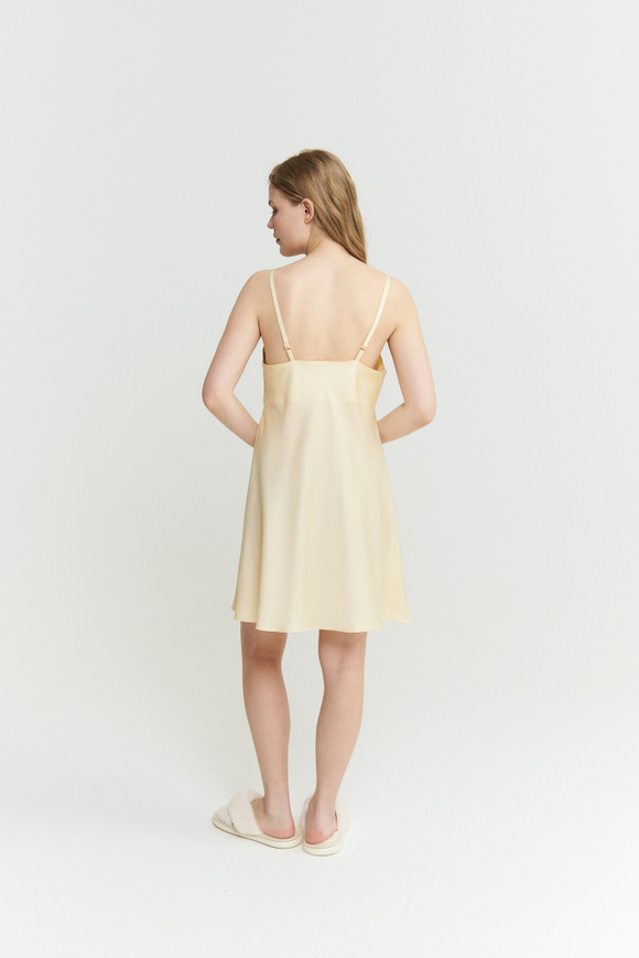 Сорочка из тенселя лимонная