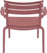 Кресло лаунж пластиковое Siesta Contract Paris Lounge, марсала