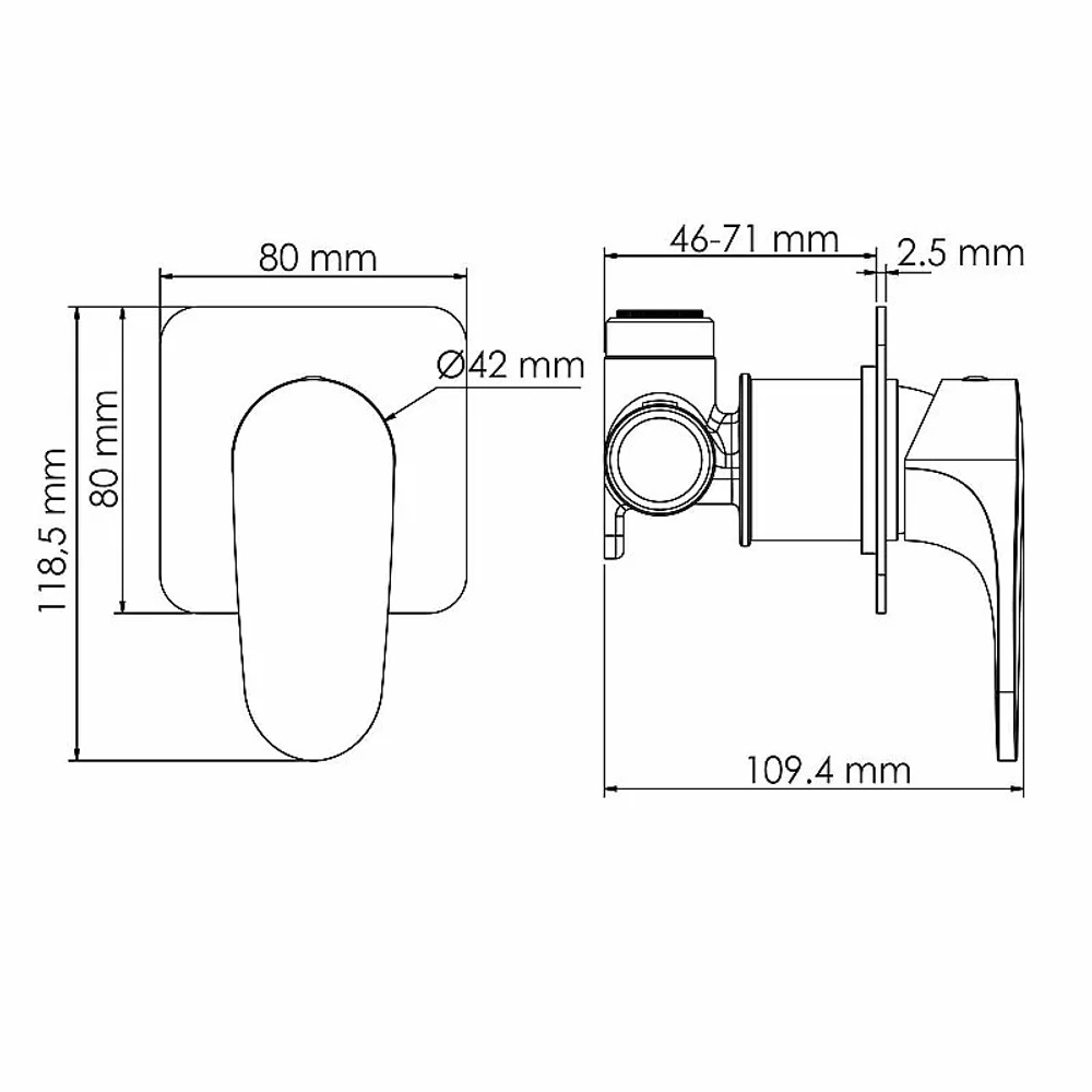 Душевая система WasserKRAFT Havel 3600 SET2819 золото матовое