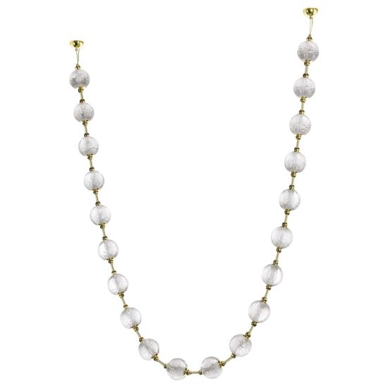 5008/80L L-VISION ODL23 575 золотой/прозрачный/металл/акрил Подвес бусы LED 80W 4000K 4400лм CRYSTAL