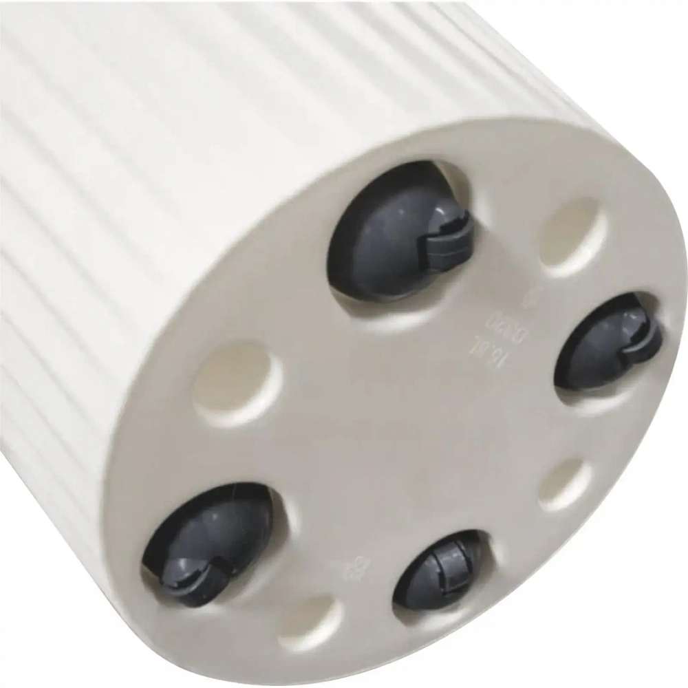 Горшок для цветов пластиковый 15,8л d-32см «Sand» c дренажной вставкой, на колесиках, белый