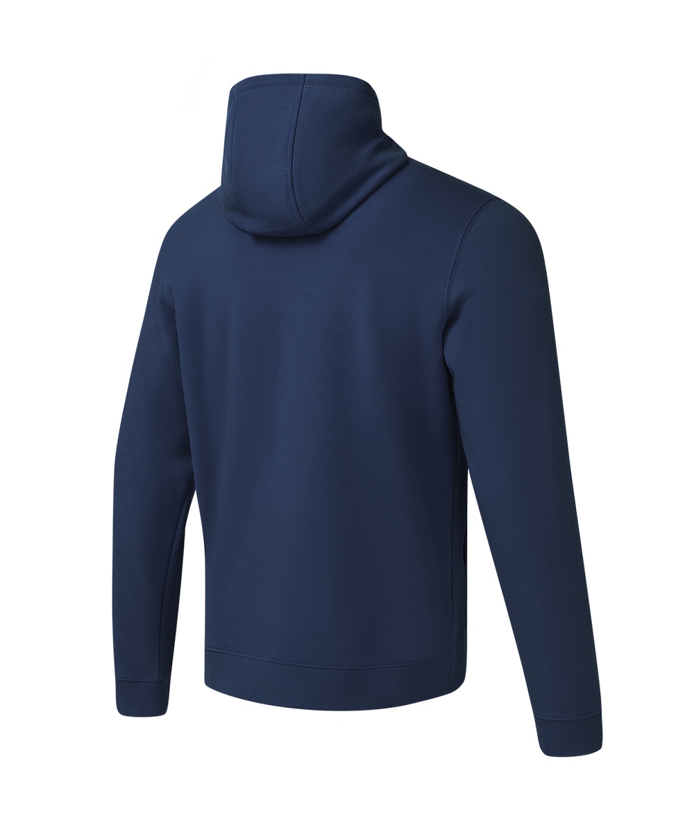 Флисовое худи на молнии ESSENTIAL Cotton Fleece FZ Hoodie, темно-синий, детский