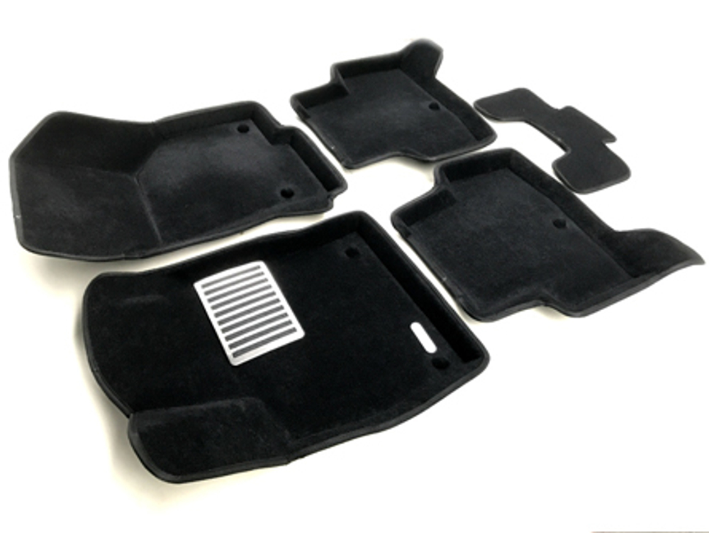 Коврики салона для VOLKSWAGEN Golf 7 (2013-)/SKODA Octavia A7 (2013-)/AUDI A3 (2014-) Euromat 3D Lux черные. Арт. EM3D-004507