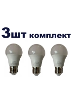 Лампочка светодиодная А55 8 W E27тёпл 3шт