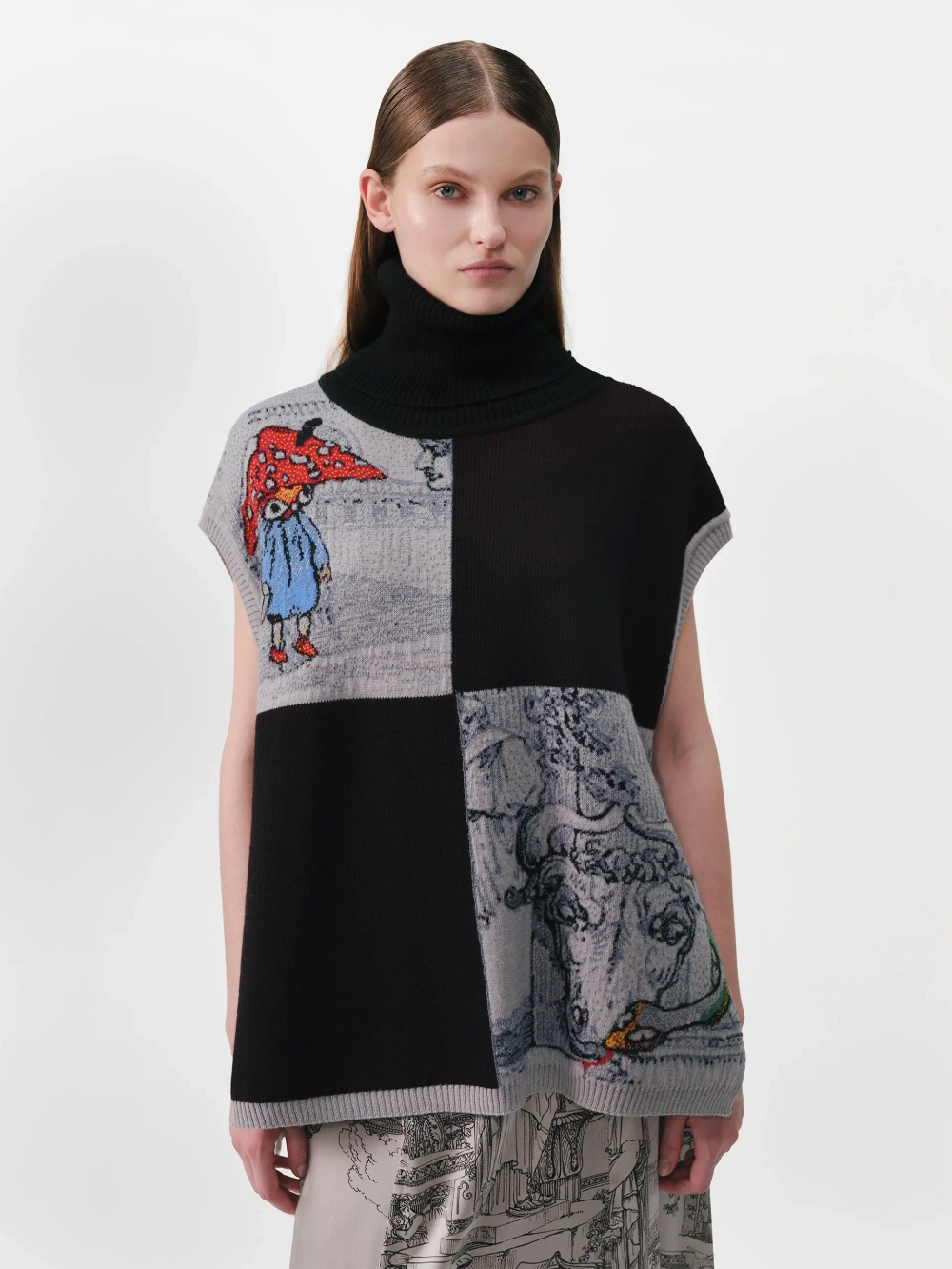 Жилет принтованный OLA OLA