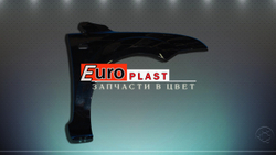 Переднeе правое крыло черного цвета на Ford Focus 2 2005-2008