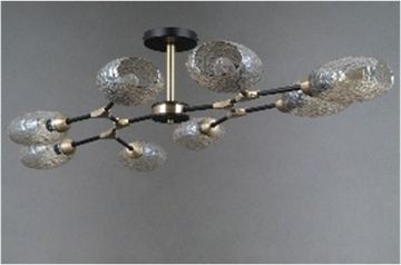 40272MD/8 MBK+AB (1) Люстра (NW)