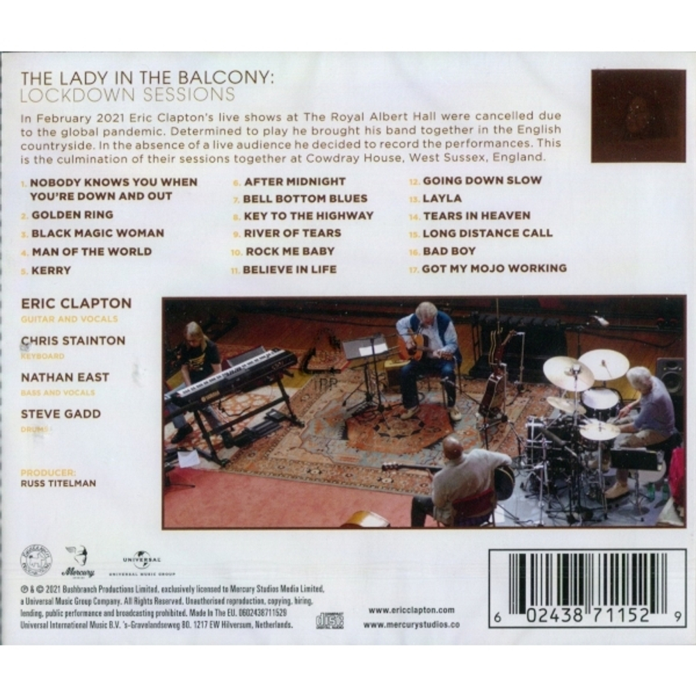 Eric Clapton / The Lady In The Balcony: Lockdown Sessions (CD)