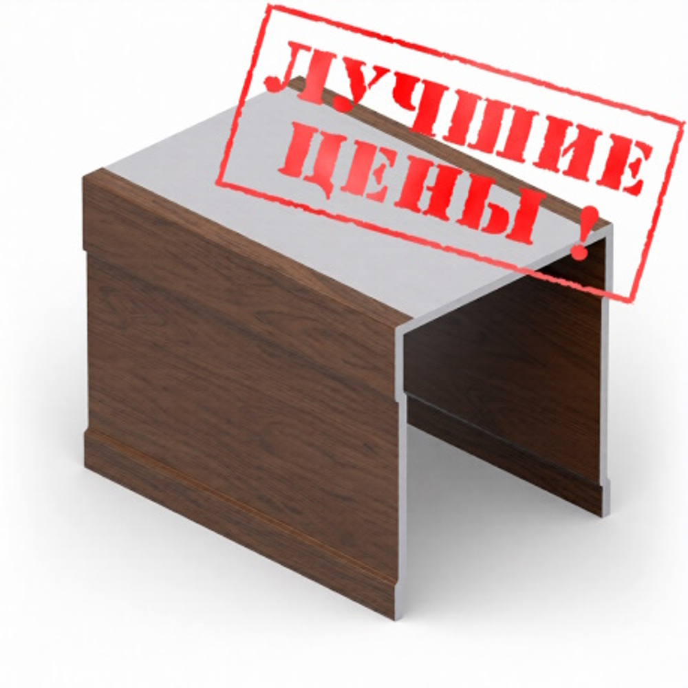 Направляющая верхняя однополозная (5,40 м) Орех ПВХ