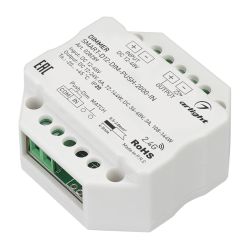 Диммер SMART-D12-DIM-PUSH-2000-IN (12-48V, 1x6A, 2.4G) (Arlight, IP20 Пластик, 5 лет) 028289