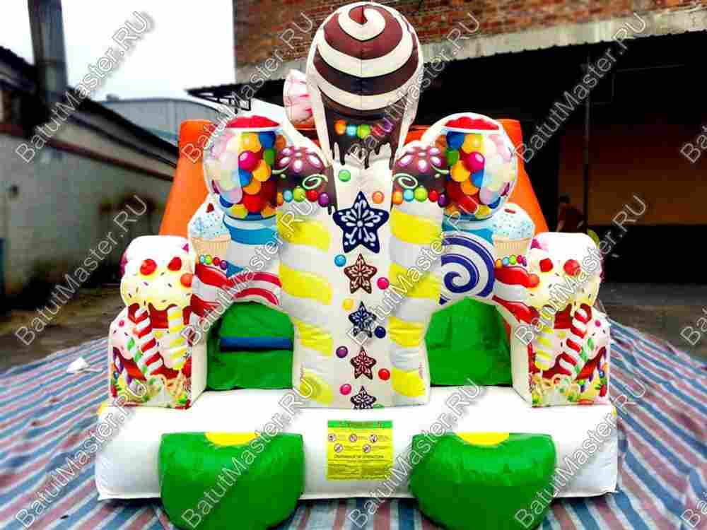 Надувная горка "Сладкий замок 2"