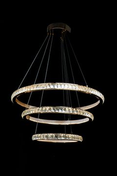 Подвесная люстра LED 113W 3000К/4000К/5500К LE7718/800-3K Golden золото Colisee Leon