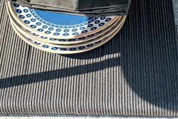 "Канны" лаунж-зона 5-местная плетеная из роупа (веревки), цвет темно-серый