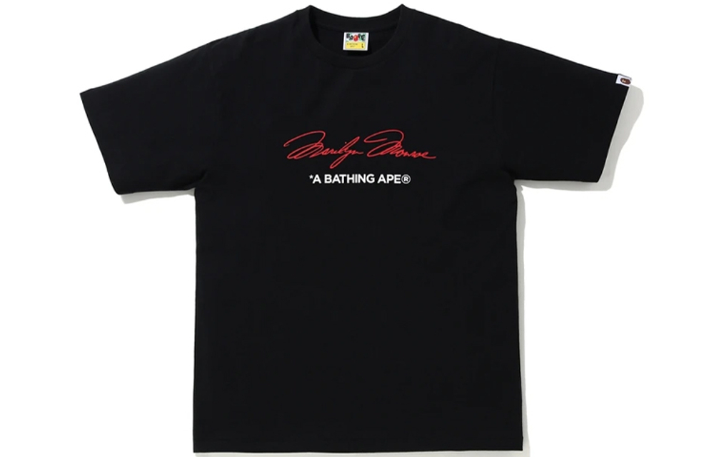 A Bathing Ape A Bathing Ape Bathing Ape X Marilyn Monroe Signature Tee черный