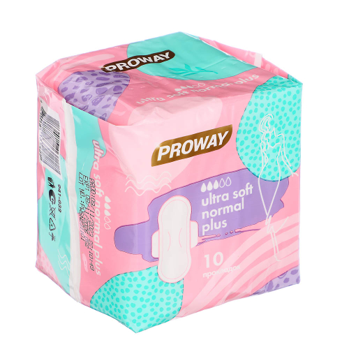 PROWAY Прокладки гигиенические Ультрамягкие NORMAL PLUS, 10шт