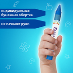 Восковые мелки утолщенные BRAUBERG набор 12 цветов (12 штук в упаковке)