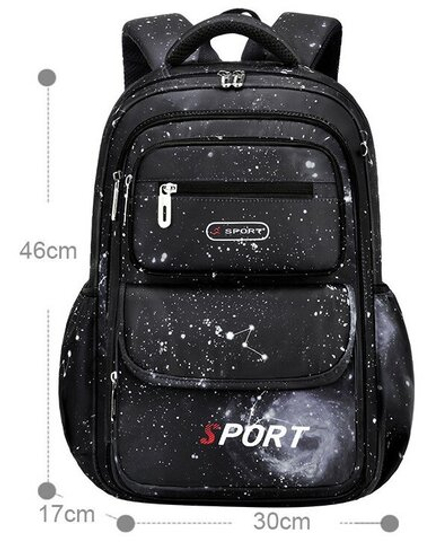 Рюкзак школьный для мальчика, черный