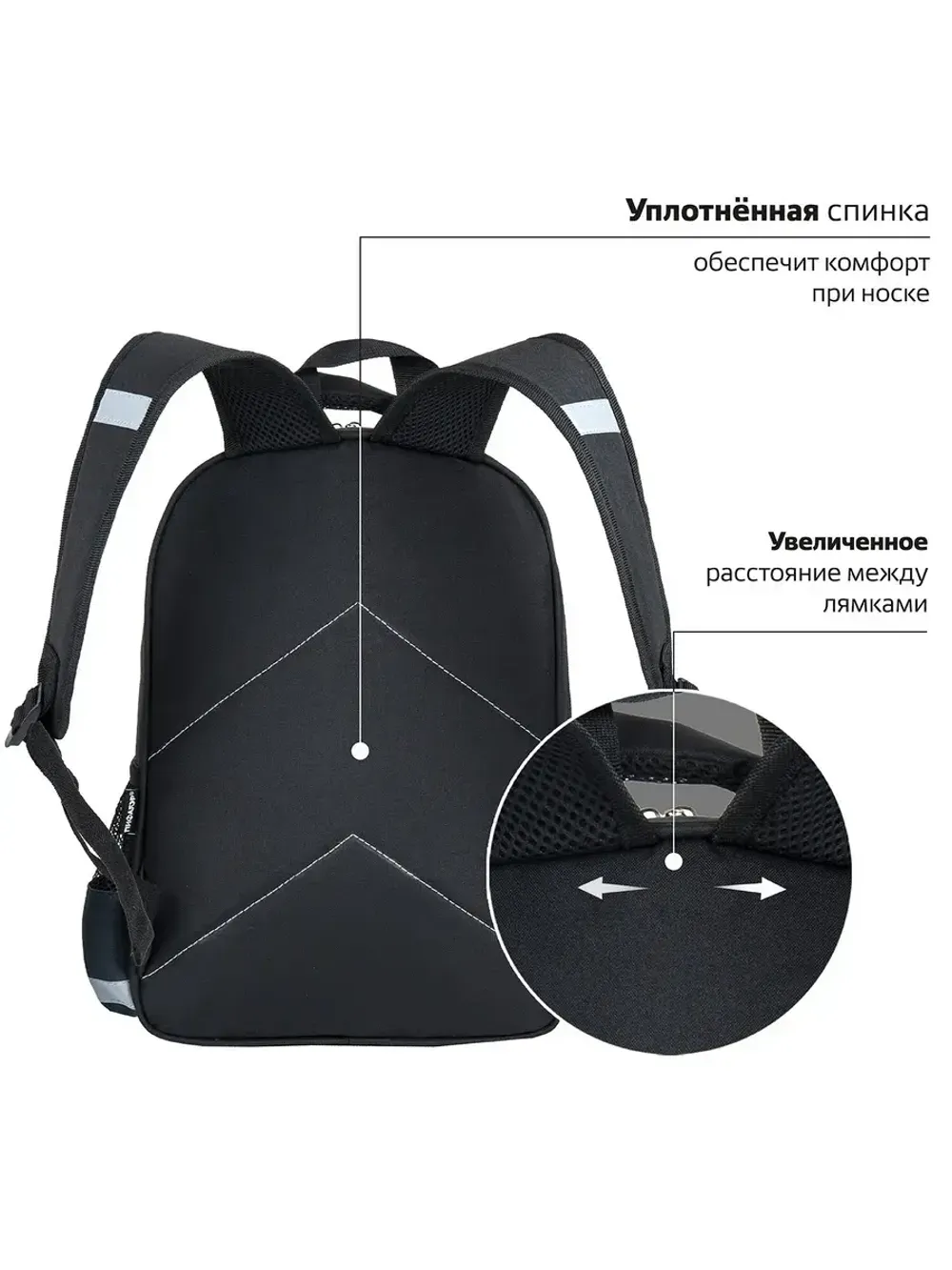 Рюкзак ПИФАГОР SCHOOL для начальной школы, "Fire goal", 38x2