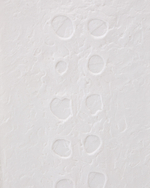 Olvin Абстрактная картина на белой бумаге с рельефным рисунком