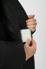 Пуховик CODERED Puffed Long Черный