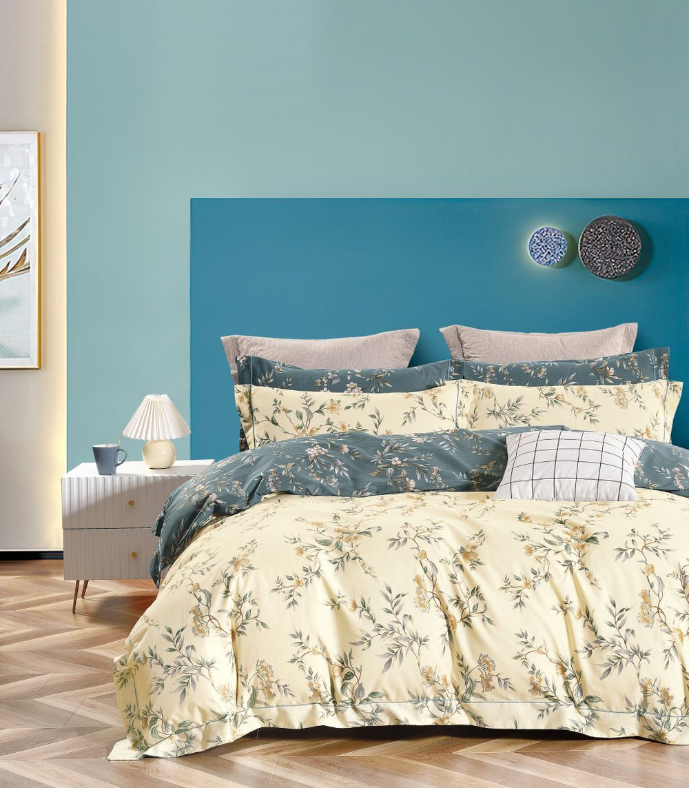 Постельное белье 2 спально евро Asabella 1849-6