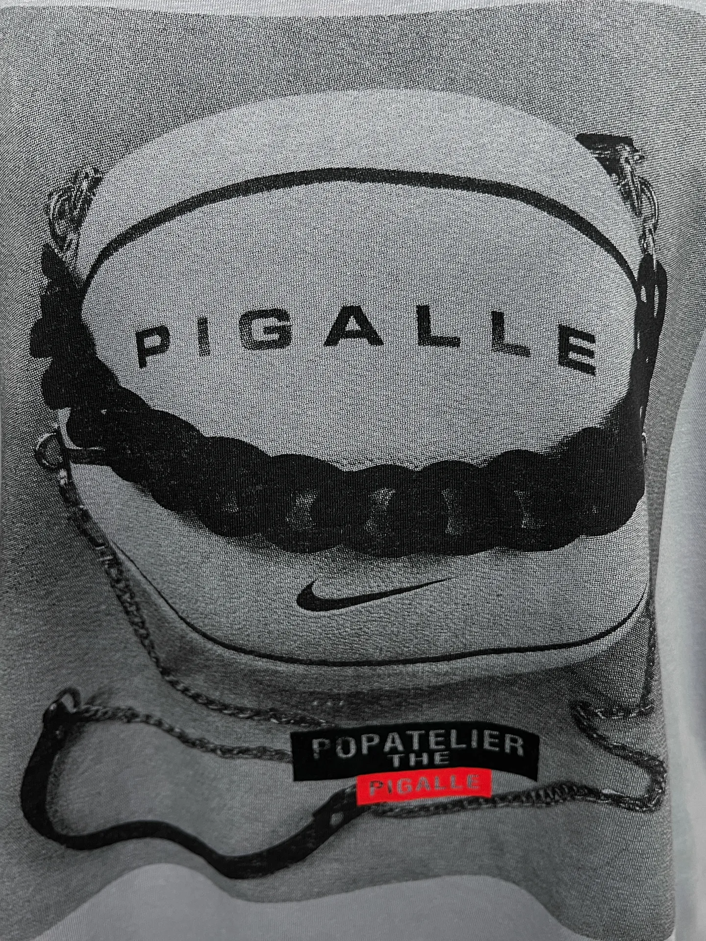 Футболка 109 удлиненная с принтом и надписью PIGALLE