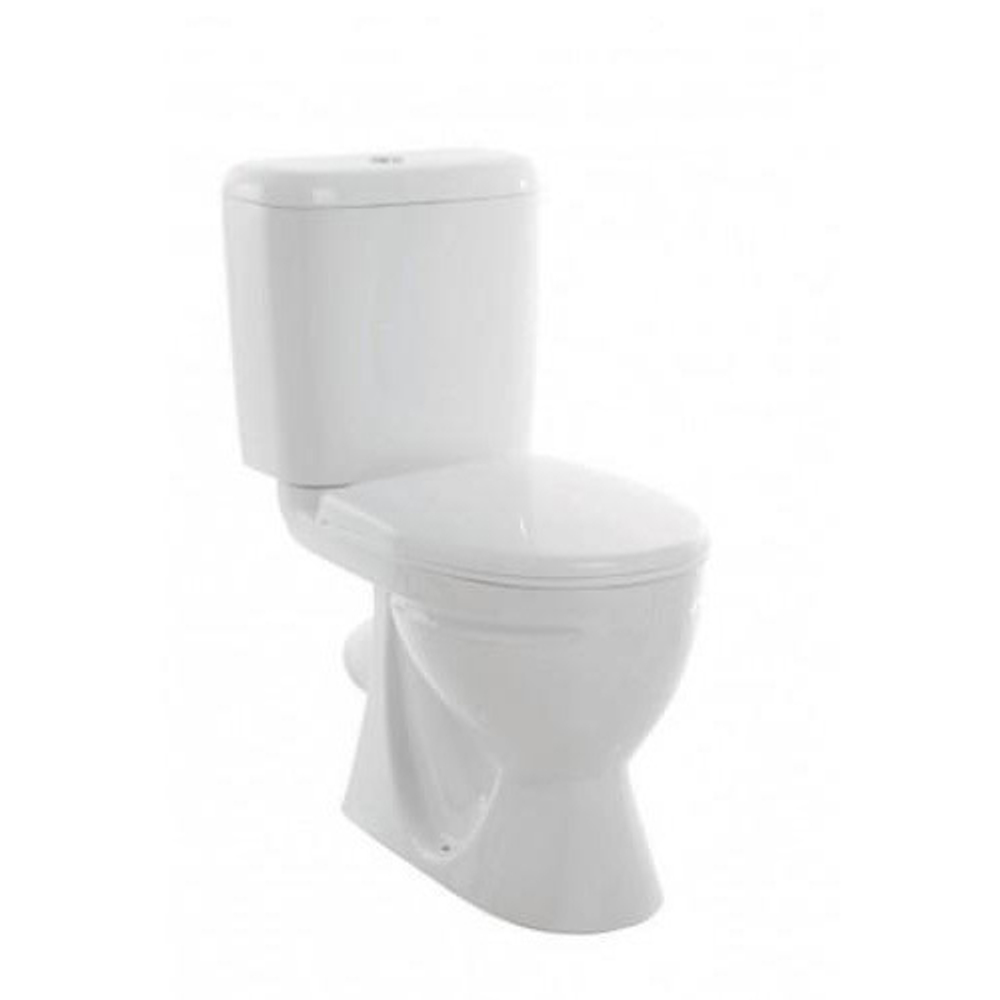 Унитаз-компакт Стандарт комфорт (Белый)/12шт сидение Wirquin ДМ, креплен. пластиковое