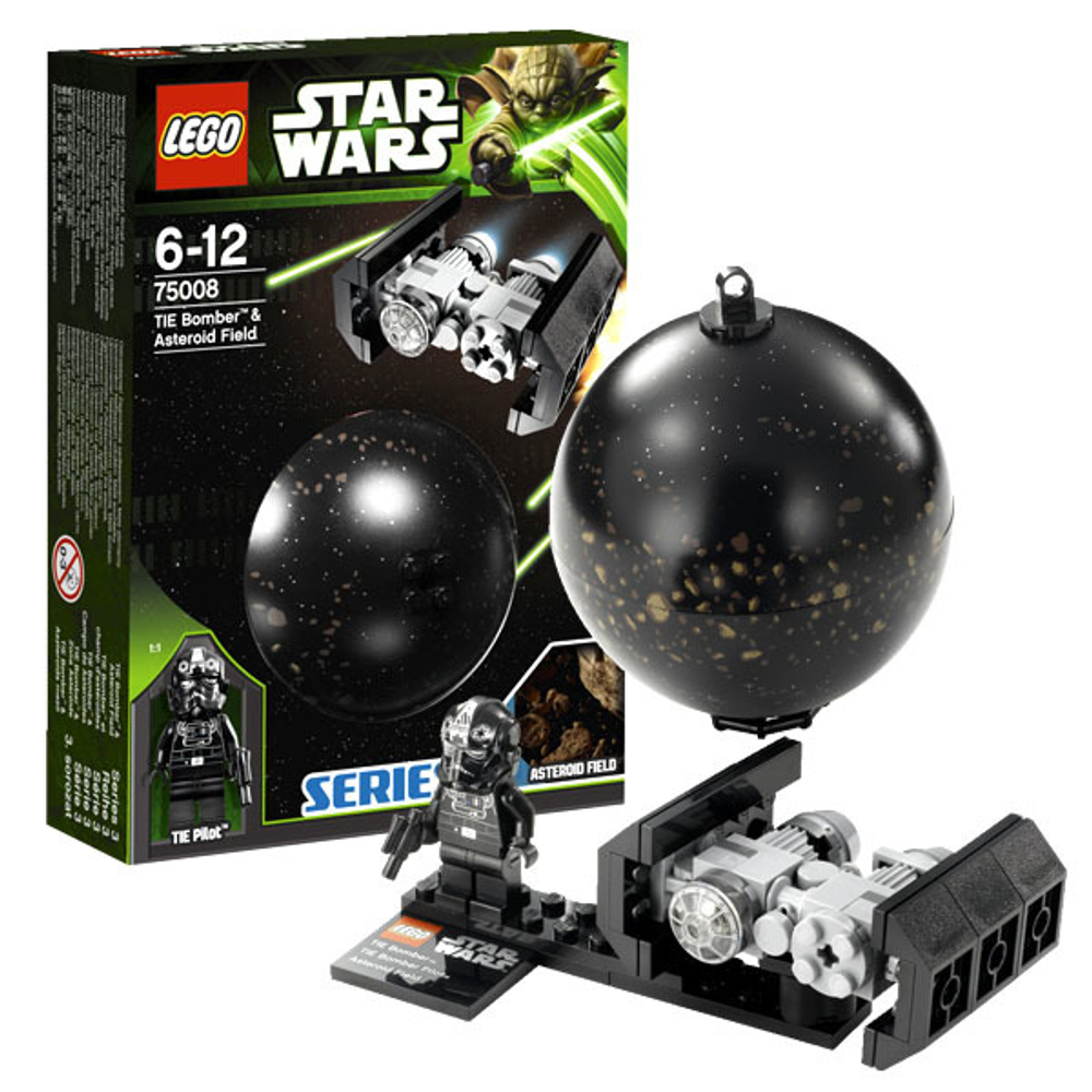 LEGO Star Wars: Имперский TIE-бомбардировщик и поле астероидов 75008 — TIE Bomber & Asteroid Field — Лего Звездные войны Стар Ворз