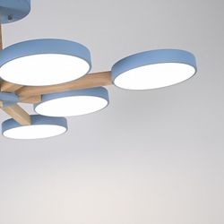 Люстра на штанге Imperiumloft TURNA Blue TURNA-B01