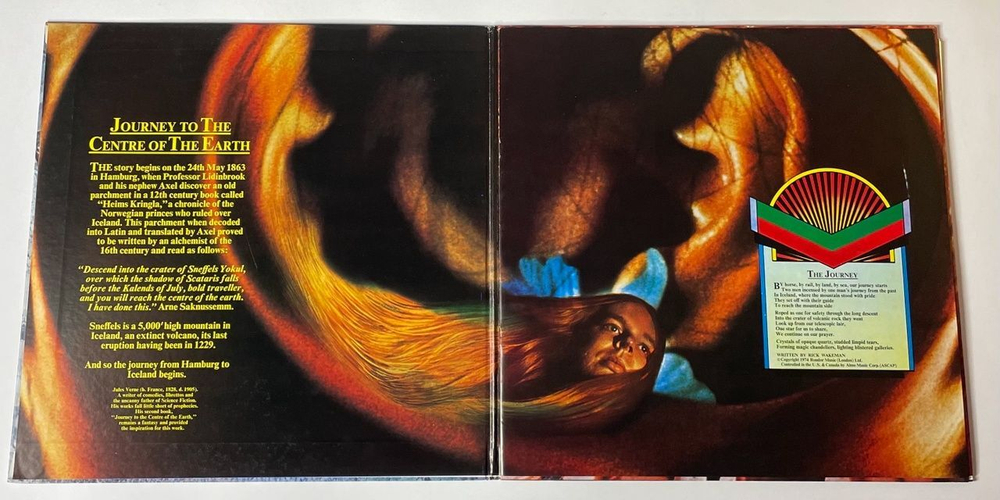 Винтажная виниловая пластинка LP Rick Wakeman Journey To The Centre Of The Earth (Japan 1974) (No Obi)