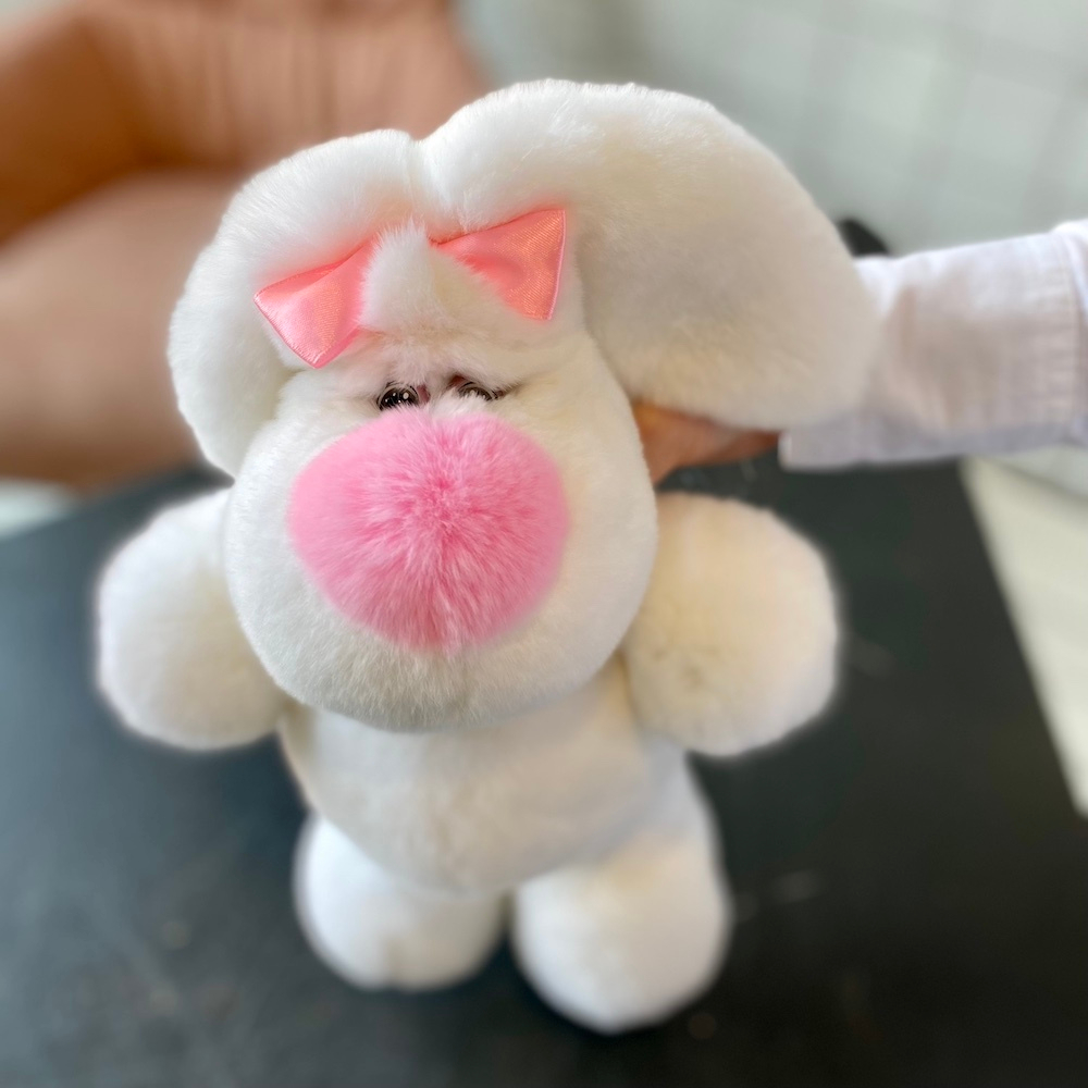 мягкая меховая зайка