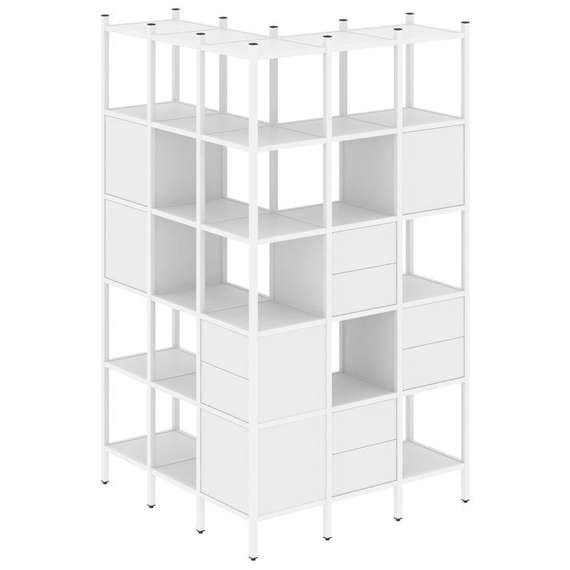 Лофт Угловой внешний стеллаж наборный VR.L-53  1278*1278*2280