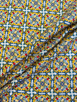 Лен Dolce&Gabbana белый с разноцветной майоликой