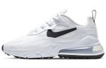 Nike Air Max 270 React retro fabric synthetic leather shock absorption non-slip low-top air cushion casual running shoes women's white