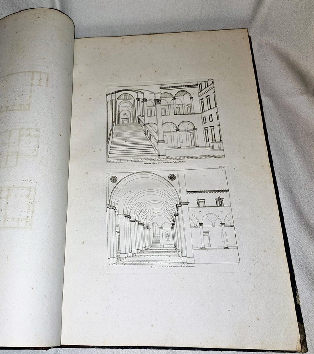 Palais, Maisons, et autres edifices modernes, dessines a Rome, publies a Paris l`an 6 de la Republique francaise (1798, v. st.). [Дворцы, дома и другие современные здания срисованные в Риме и изданные в Париже в 1798 г.)]