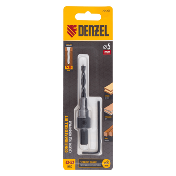Сверло-зенкер под конфирмат, 5 мм Denzel 704205