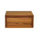 Тумба прикроватная парящая навесная 35х35х16, Дольче Вита, массив дуба с выдвижным ящиком, 1 шт, Dipriz