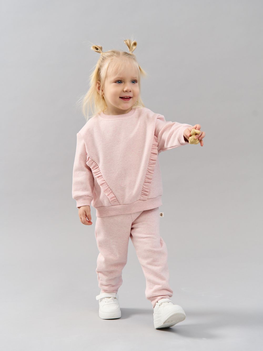 Джоггеры "Клубничный коктейль" утепленные 0+