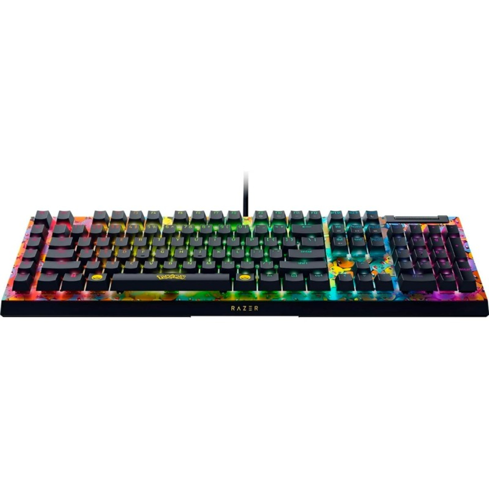 Клавиатура Razer BlackWidow V4 X (Green Switch), Pokemon Kanto Starters Edition - US Layout